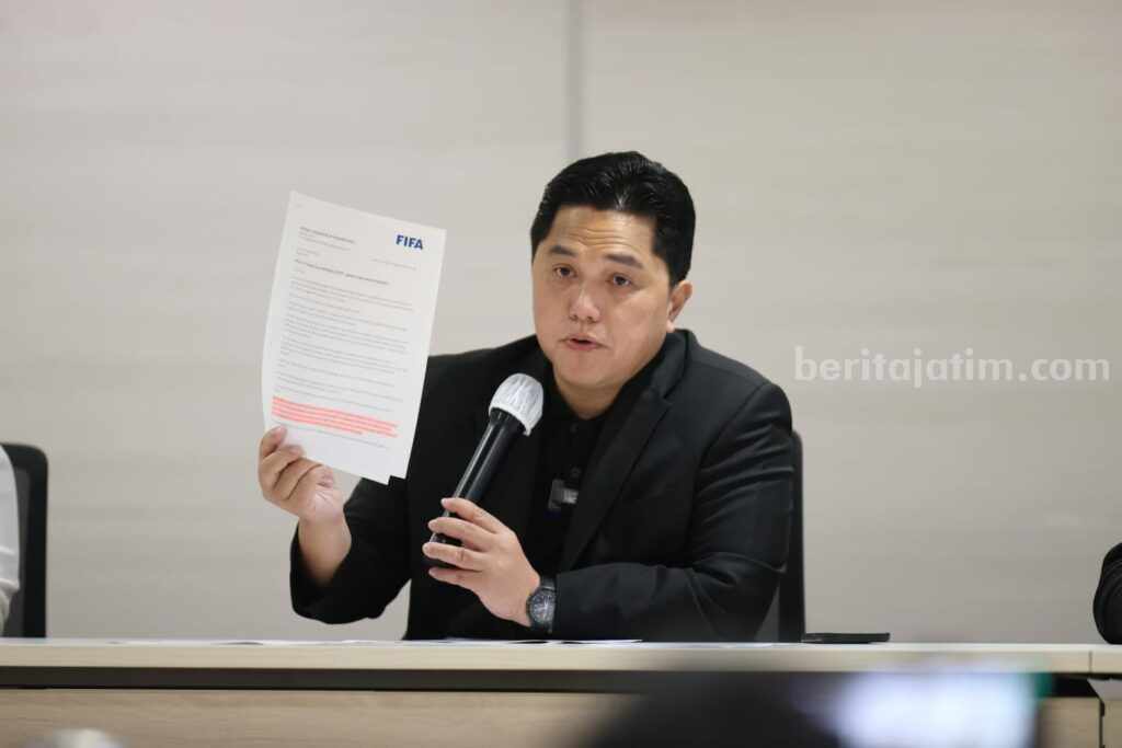 Ketum PSSI Erick Thohir Siap Tindaklanjuti Rekomendasi FIFA Ketum PSSI Erick Thohir