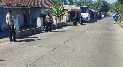 Polisi melakukan olah TKP (Tempat Kejadian Perkara), Sabtu (22/7/2023)