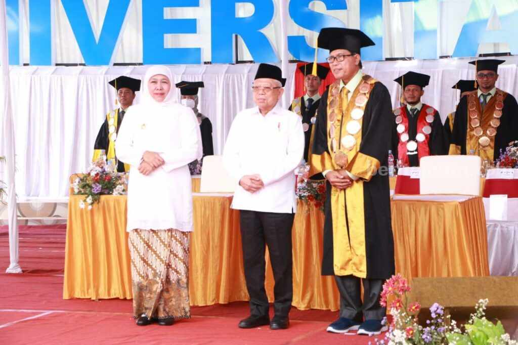Wapres RI Ma’ruf Amin Minta Unija Sumenep Tetap Perhatikan Kearifan Lokal Wapres RI saat menghadiri dies natalis Unija Sumenep
