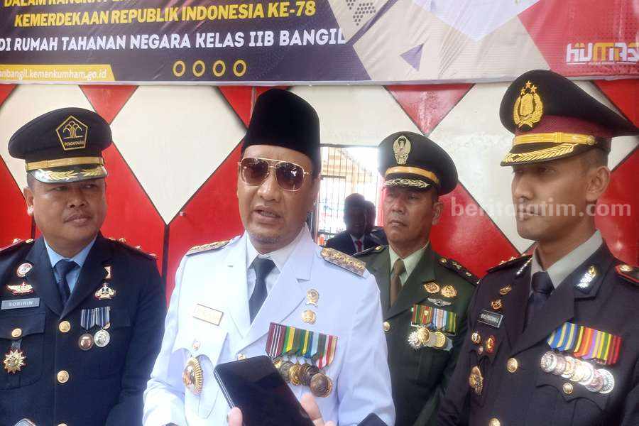 Bupati Pasuruan Irsyad Yusuf dan Forkopimda Kabupaten Pasuruan.