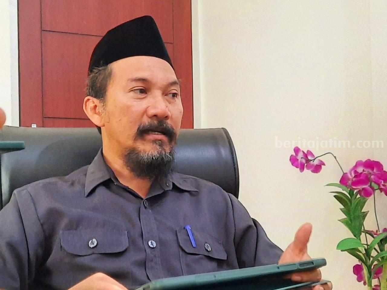 Kepala BPS Sumenep, Ribut Hadi Candra (foto : Temmy/ beritajatim.com)