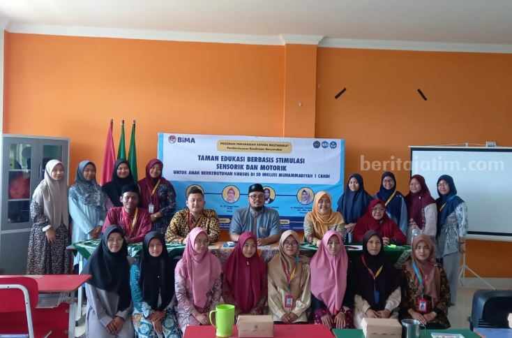 Pelatihan mengoptimalkan kualitas pendidikan inklusi di SD Muhammadiyah 01 Candi oleh Tim BIMA 2023.