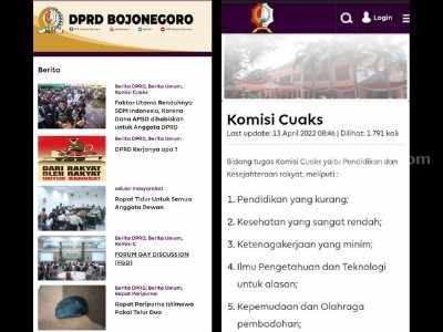 Diskominfo Bojonegoro: Website DPRD Bukan Pertama Diretas Tangkapan layar website DPRD Bojonegoro