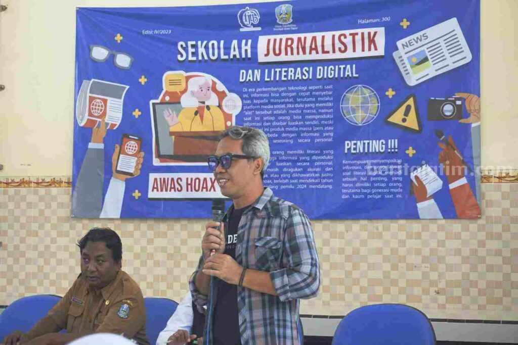 Cara Jurnalis di Bojonegoro Bentengi Pemilih Pemula dari Berita Hoax di Tahun Politik Ketua Forum Jurnalis Televisi Bojonegoro (FJTB) Bambang Yulianto