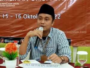 Anggaran Pilkada, KPU Sumenep Ajukan Rp 110 Miliar, Timgar Pemkab Pangkas Jadi Rp 72 Milyar Ketua KPU Kabupaten Sumenep, Rahbini