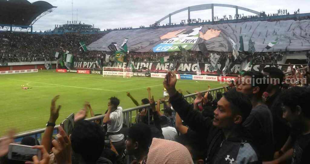 Suasana pertandingan PSS Sleman beberapa waktu lalu di Stadion Maguwoharjo. (Rahajeng Kartika)