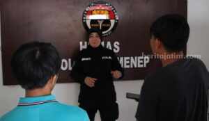 Nelayan Sumenep Diciduk Setelah Bawa Kabur Anak di Bawah Umur ke Hutan Kasi Humas Polres Sumenep, AKP widiarti saat memberikan keterangan kepada wartawan
