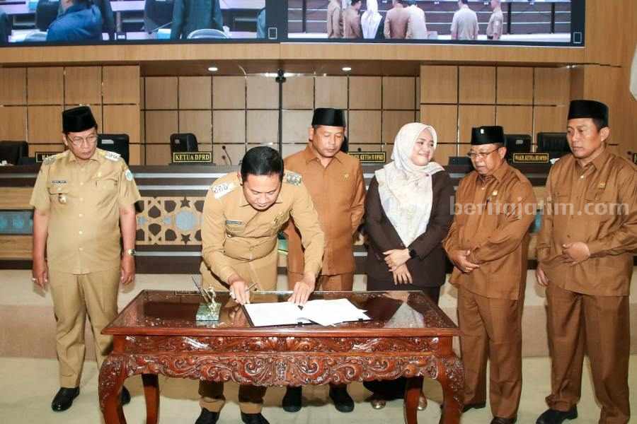 Rapat Paripurna Pengesahan Rancangan Perubahan KUA dan PPAS Tahun 2023.