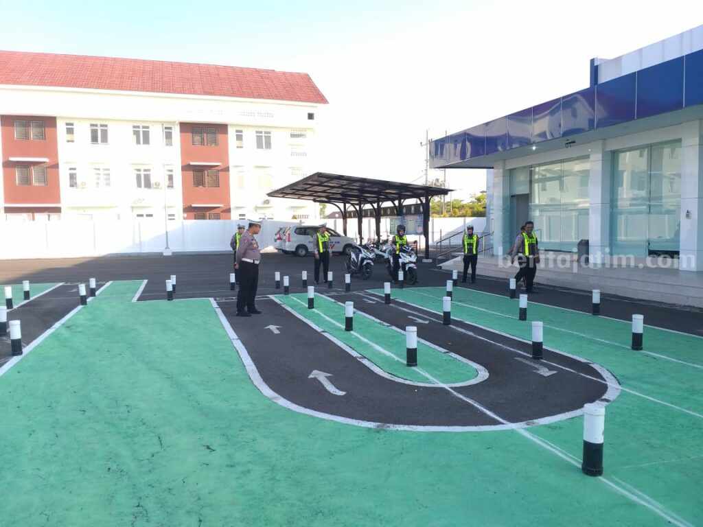 Sirkuit ujian praktek SIM yang telah diperbarui