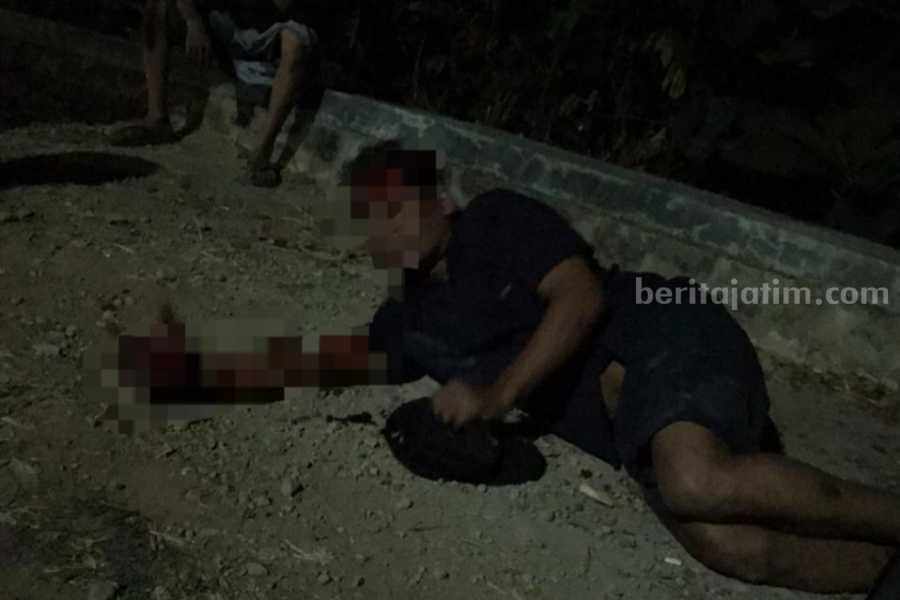 Maling yang menganiaya korban saat ditangkap dan dimassa oleh warga Desa Durenan Kecamatan Siderejo Kabupaten Magetan, Jawa Timur pada Sabtu (12/8/2023) pukul 23.00 WIB.