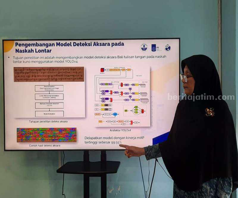 Prof Nanik Suciati memaparkan implementasi visi komputer dalam pengenalan aksara kuno