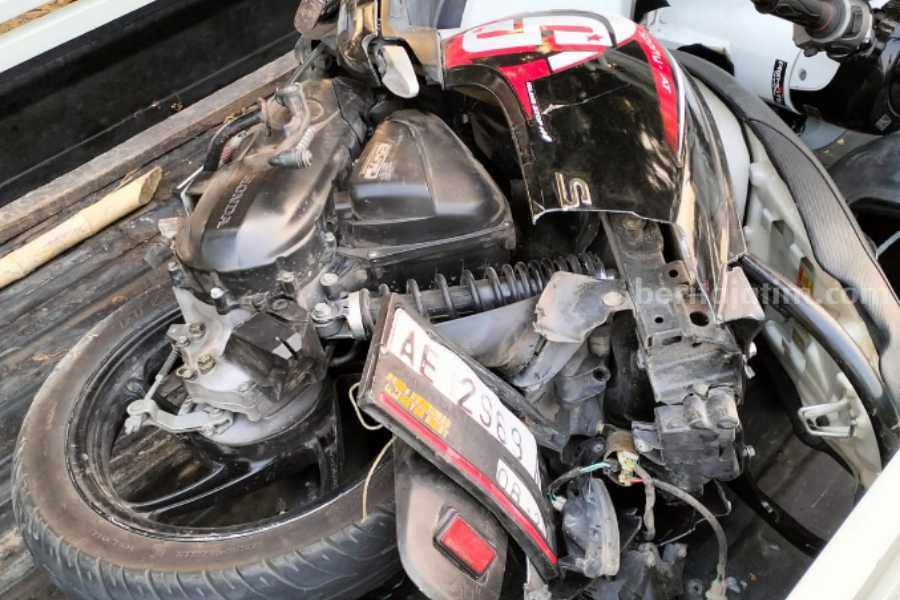 Motor yang dikendarai korban.
