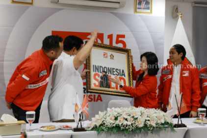 Wakil Ketua Dewan Pembina Partai Solidaritas Indonesia (PSI) Grace Natalie saat bertemu Prabowo Subianto