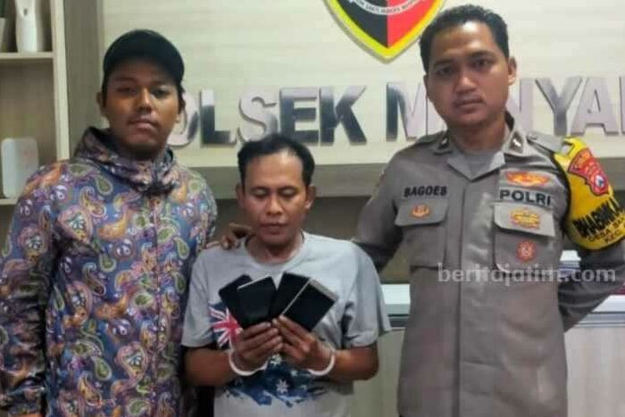 Pelaku pencurian ponsel diamankan polisi