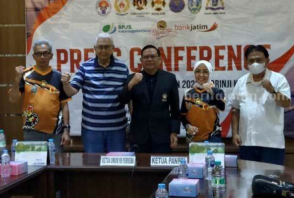 Pra PON XXI, Kempo Siap Digelar di Surabaya Pakai Sistem Baru Konferensi pers Pra PON Kempo di Surabaya. (Way)
