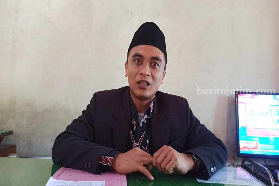 Kepala KUA Kecamatan Sukorejo, Muhamad Auliyaussofi. (Foto/Dok.Beritajatim.com)
