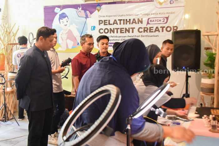Walkot Kediri Kunjungi Pelatihan Content Creator Batch 2