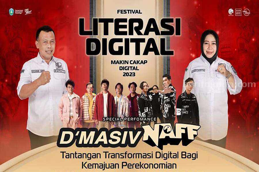 Naff dan D’Masiv Bakal Semarakkan Program Literasi Digital di Ponorogo D'Masiv dan Naff akan semarakkan kegiatan literasi digital di Ponorogo (Foto/Kominfo Ponorogo)