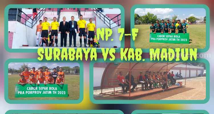 KONI Jatim Sebut Pemain Sepak Bola Porprov Kota Surabaya Sah Pra porprov kota Surabaya lawan kabupaten madiun. (Way)