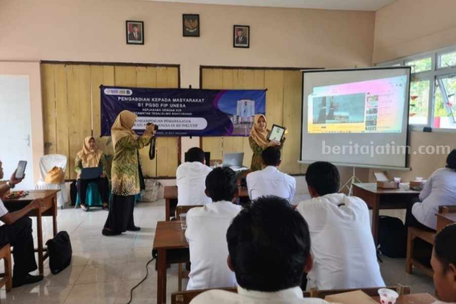 Unesa Dampingi Guru SD Inklusif Banyuwangi dalam Pemanfaaatan Pustakanesa unesa