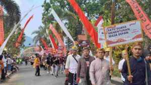 Kirab bendera parpol