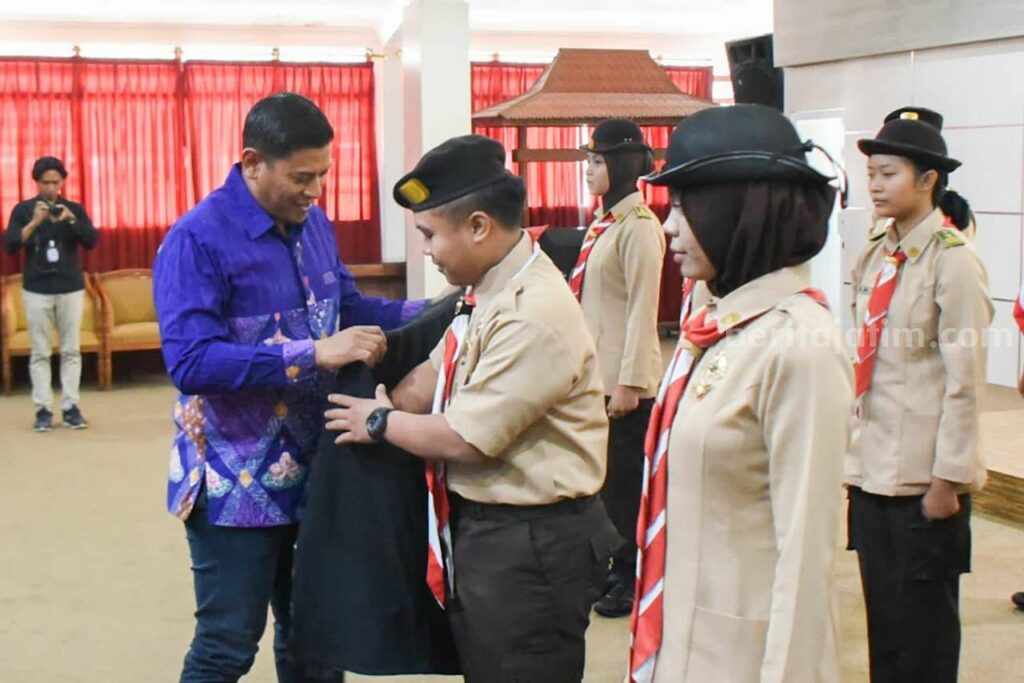 Lepas Kontingen Kota Kediri pada RAINAS XII, Ini Pesan Mas Abu