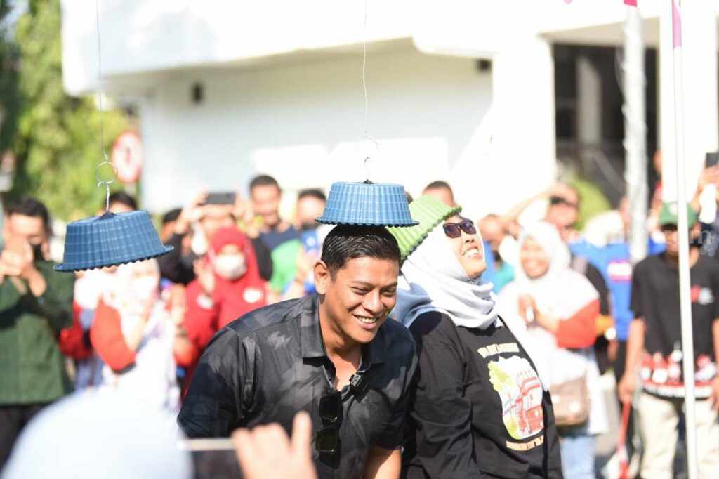 Lomba HUT Kemerdekaan RI ke-78 KORPRI di Kota Kediri