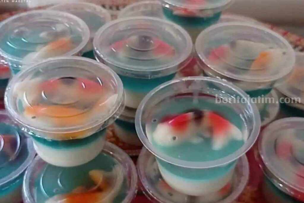 Puding ikan koi 3 dimensi buatan warga di magetan. (Diskominfo)