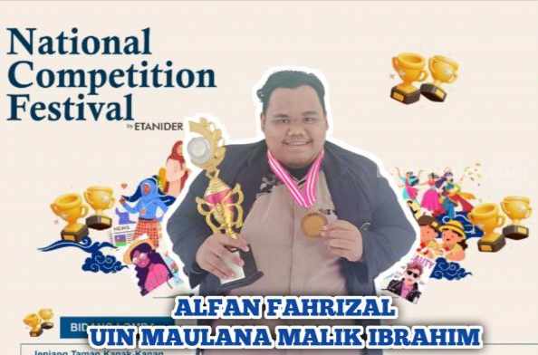 Kisah Alfan Farizal, Mahasiswa UIN Malang Peraih Juara 3 dalam Olimpiade Bahasa Inggris National Competition Festival 2023 (Foto: Istimewa)