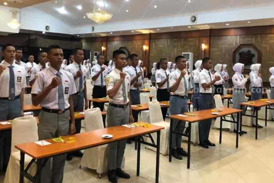 Deretan Paskibraka Nasional dari Kalimantan Selatan. [wasaka.kalselprov.go.id]