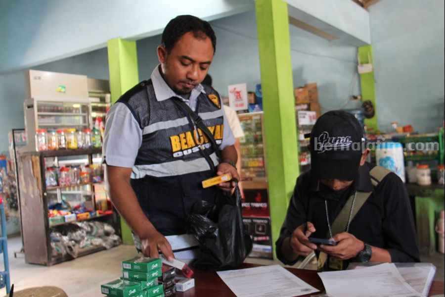 Penertiban Tembakau Ilegal Sleman, 1.333 Batang Rokok Disita rokok ilegal sleman