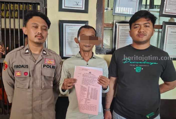 Pelaku penipuan asal Blitar yang ditangkap oleh Polres Tulungagung.