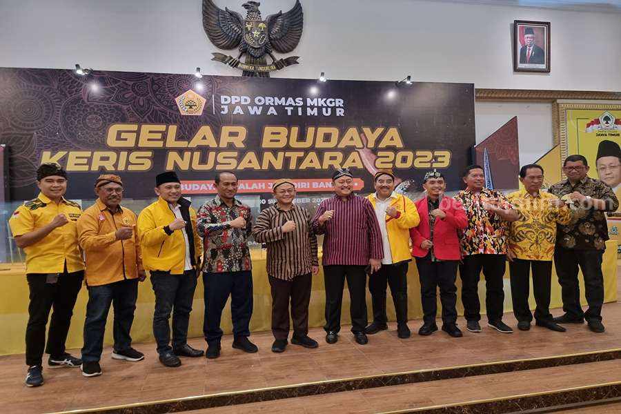 Ketua Golkar Jatim, Muhammad Sarmuji di acara Gelar Budaya Keris Nusantara 2023