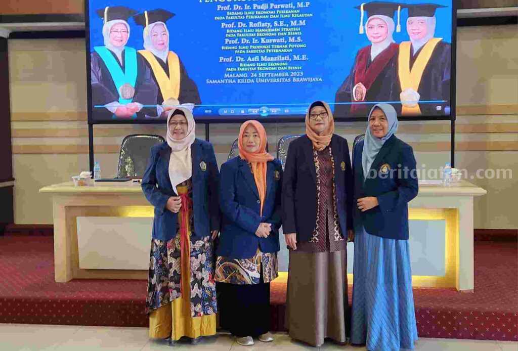 UB Kembali Kukuhkan 4 Dosen Jadi Profesor dari FEB, FAPET dan FPIK