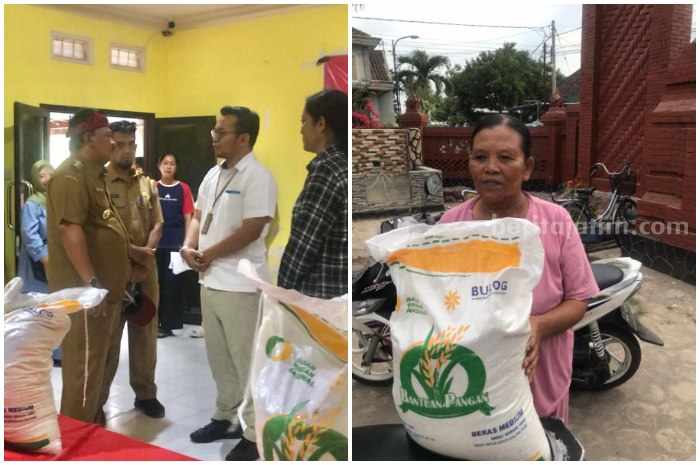 Beras Mahal, Warga Nganjuk Antusias Terima Bantuan Pangan Nganjuk