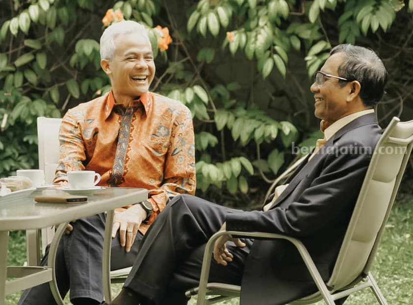 Pertemuan Ganjar dan Mahfud MD (ig/GanjarPranowo).