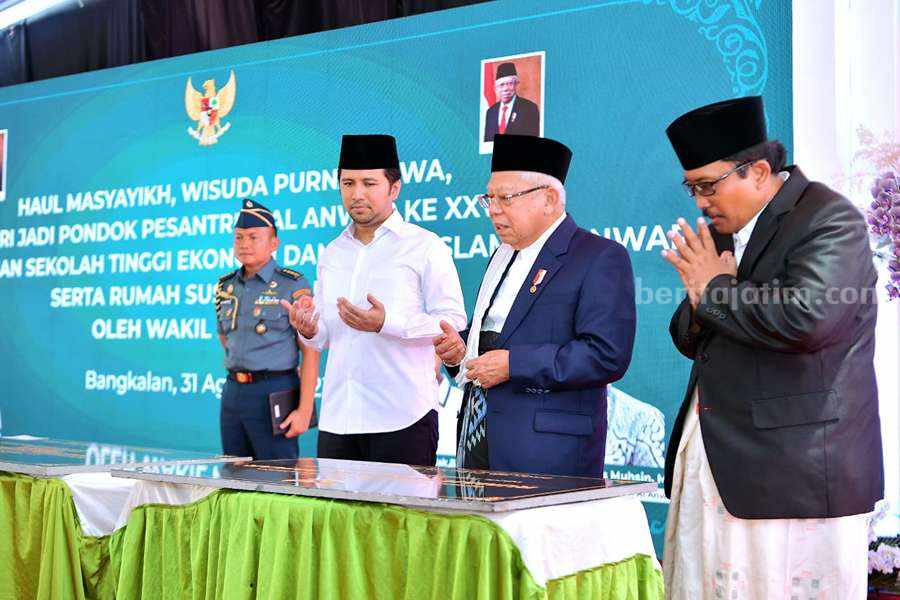 Wagub Emil Elestianto Dardak mendampingi kunjungan kerja Wapres RI Ma'ruf Amin