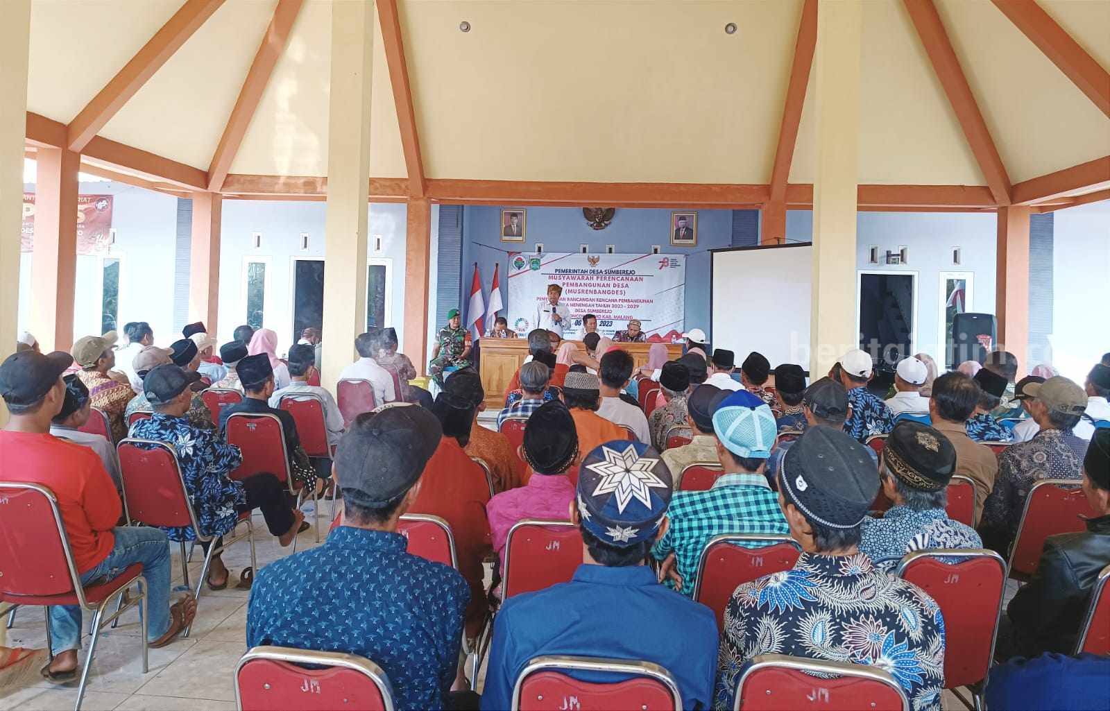 Musrenbangdes RPJMD Desa Sumberejo, Kecamatan Poncokusumo, Kabupaten Malang, melibatkan seluruh unsur dan lembaga, Kamis (7/9/2023).