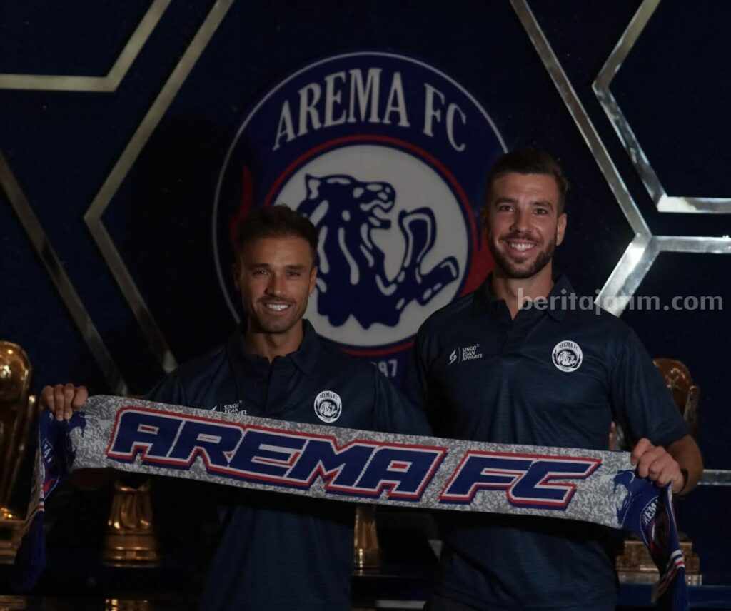 Daniel Chaves dan Nelson Leitao. (Dok Arema FC)