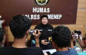 Pemuda Asal Sumenep Ini Curi Sembako, Diringkus Polisi Kasi Humas Polres Sumenep, AKP Widiarti saat memberikan keterangan pers