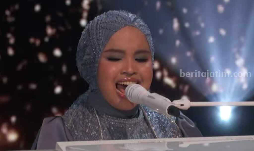 Tangkapan layar penampilan Putri Ariani dalam America's Got Talent 2023. (Foto: YouTube America's Got Talent)