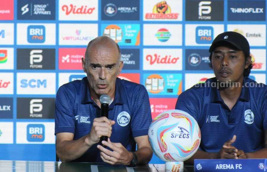 Pelatih Arema FC, Fernando Valente. (MO Arema FC)
