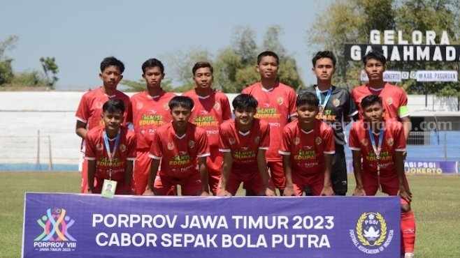 Tim Sepak Bola Kabupaten Mojokerto. [Foto : ist]