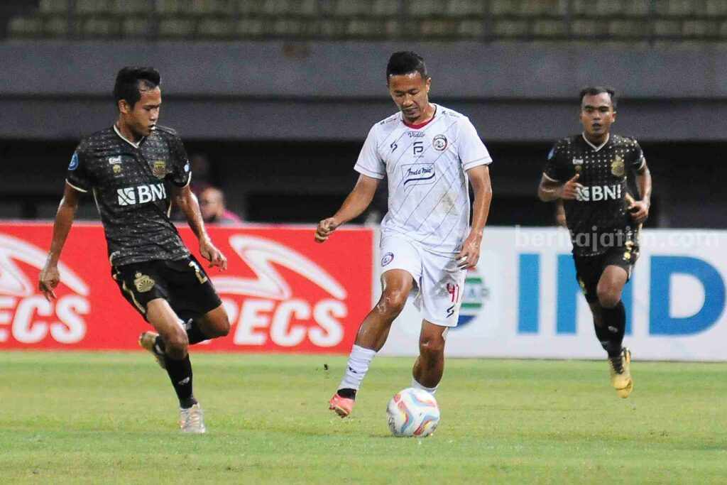 Laga melawan Bhayangkara FC. (Dok MO Arema FC)