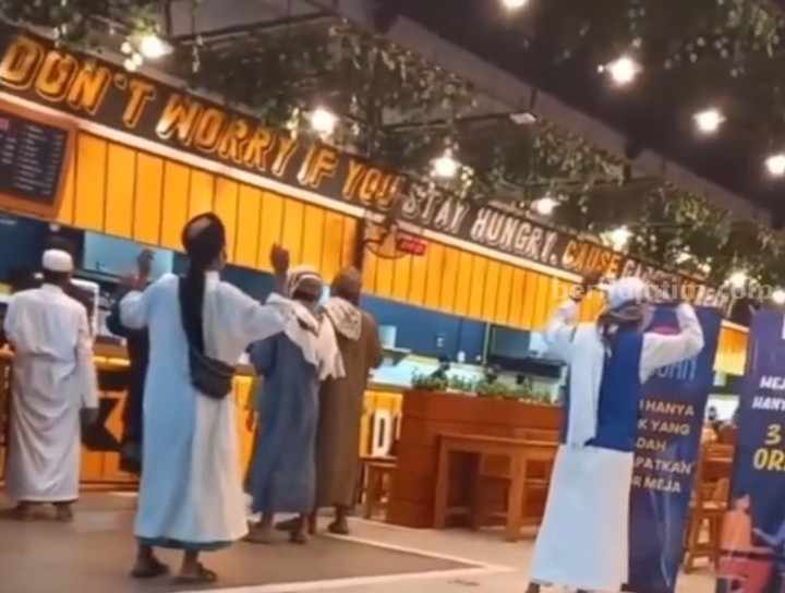 Tangkapan layar video Mie Gacoan Pamekasan, Madura, dirukiah. (Sumber foto: Instagram)