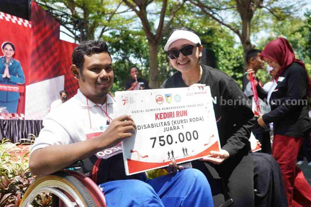 25 Penyandang Disabilitas Ikuti Kediri Run 2023, Ini Juaranya Kediri Run