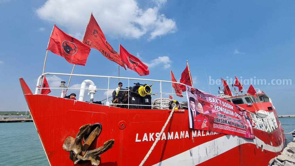 Kapal rumah sakit (RS) terapung Laksamana Malahayati milik PDI Perjuangan