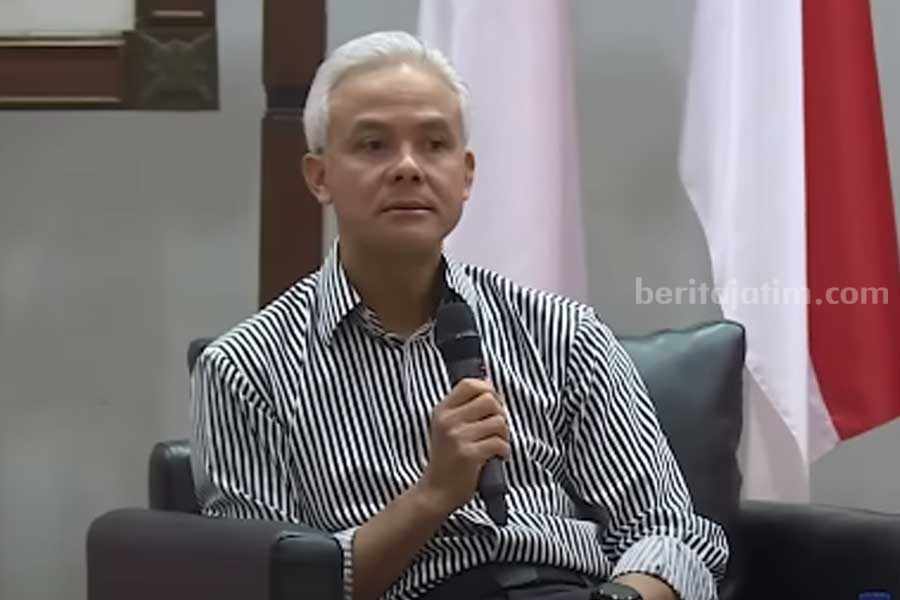 Ganjar Pranowo saat memberikan kuliah kebangsaan di FISIP UI.