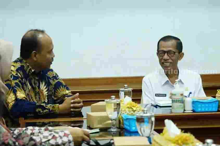 Bupati Magetan Bahas Kolaborasi Konsep Smart City dengan PT Telkom Indonesia Audiensi PT Telkom Indonesia bersama Bupati Magetan. (Diskominfo)
