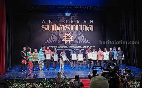 Acara Anugerah Sutasoma yang digelar Balai Bahasa Provinsi Jawa Timur pada Kamis, 5 Oktober 2023.